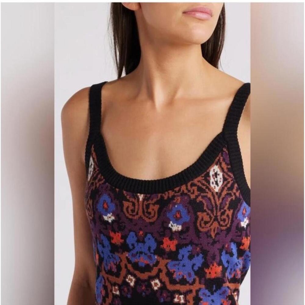 Cleobella Venezia Print Knit Maxi Dress XS Boho Festival Organic Cotton Payton - Picture 3 of 13